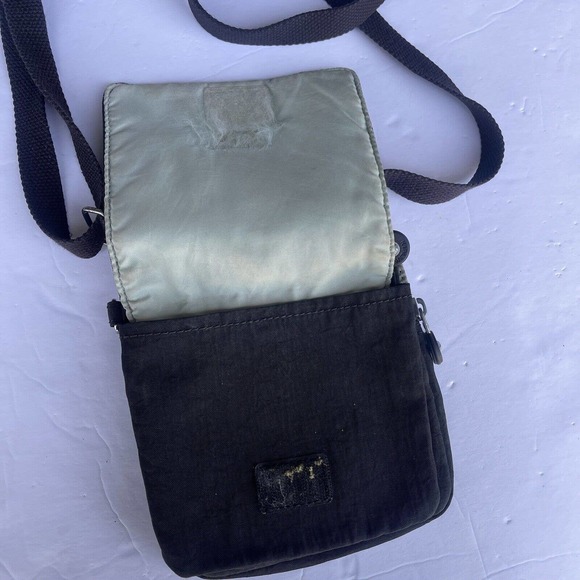Kipling Crossbody Bag Purse Sling Black Zip Card Slots Pockets - Picture 5 of 14